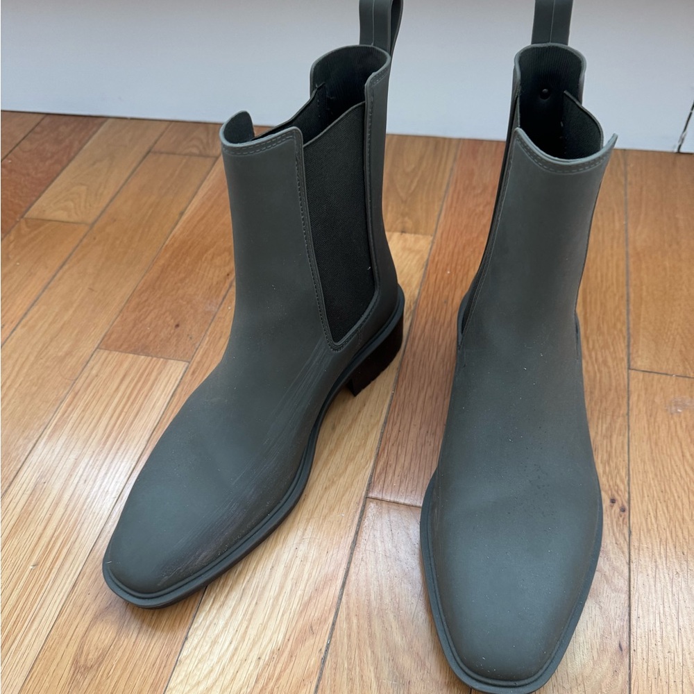 Sam Edelman Green Waterproof Boots, Size 10